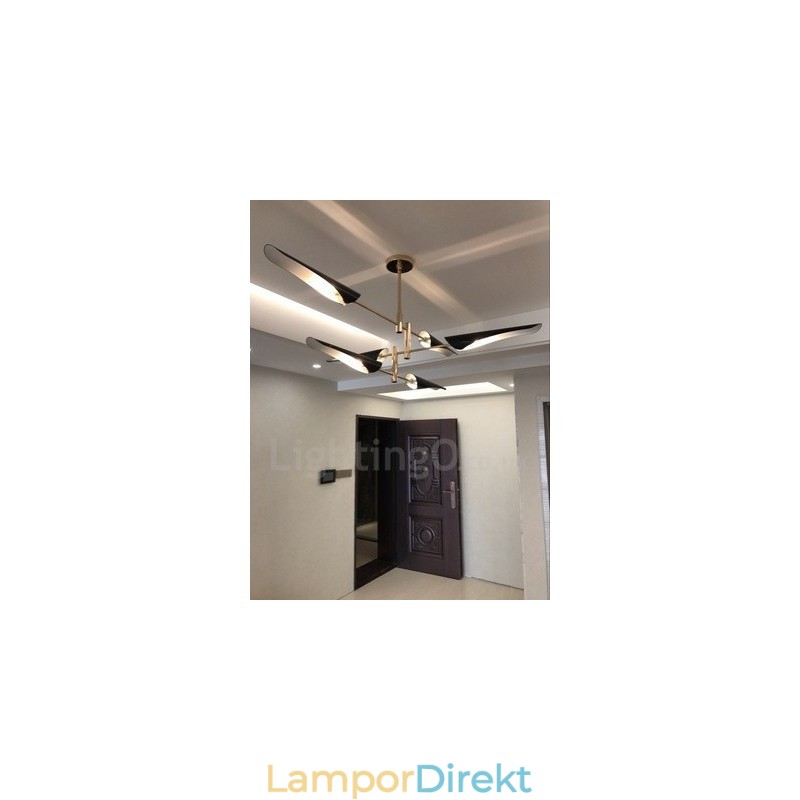 3-Vånings Modern Samtida 6 Ljus Ljuskrona