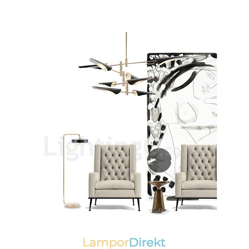 Modern Contemporary 4 Tier 8 Ljus Ljuskrona