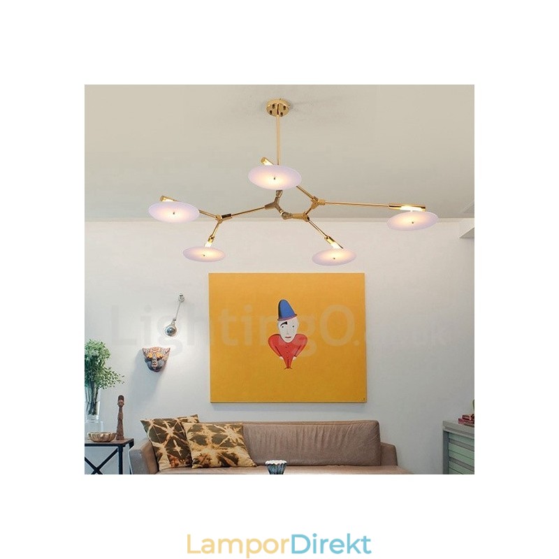 5 Ljus Modern Modern Ljuskrona Lampa