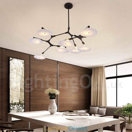 Svart 8 Light Modern Contemporary Chandelier Lamp Svart 8 Light Modern Contemporary Chandelier Lamp