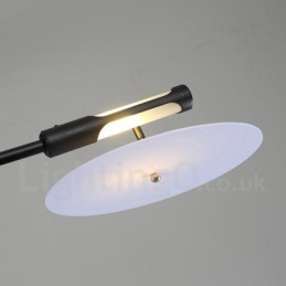 Svart 8 Light Modern Contemporary Chandelier Lamp