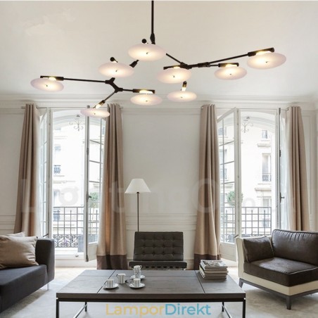 Black 9 Light Modern Contemporary Chandelier Lamp Black 9 Light Modern Contemporary Chandelier Lamp