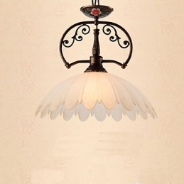 Retro Handmålad Konsthängelampa Belysning Lampbelysning