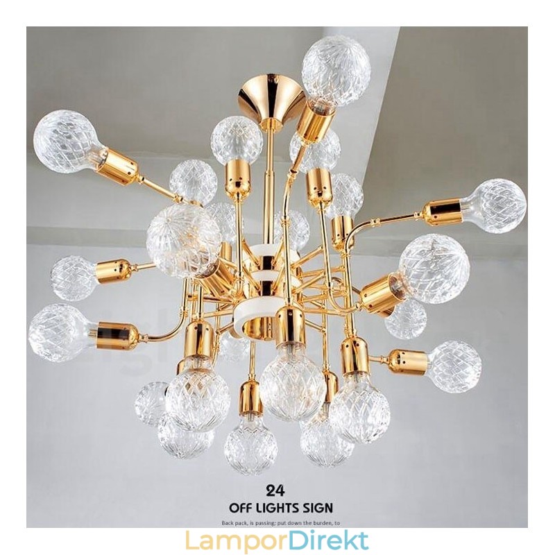 4 Tier Modern Contemporary 24 Light Chandelier Lamp Light