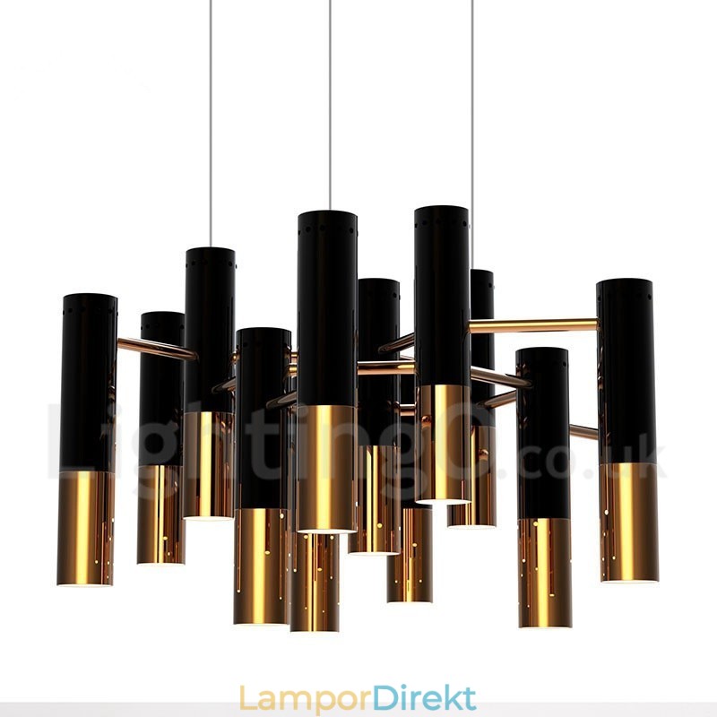 Modern Contemporary 13 Light Chandelier Single Tier Lamp Light