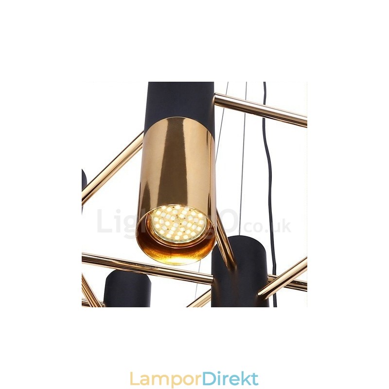 Modern Contemporary 13 Light Chandelier Single Tier Lamp Light