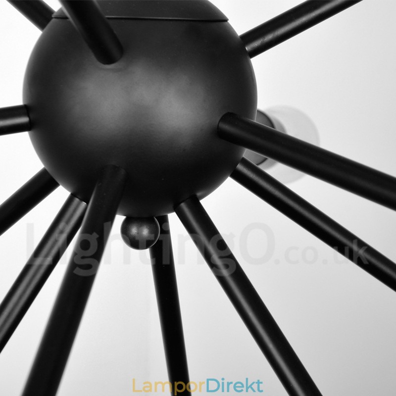 16 Ljus Vintage Retro Sputnik Ljuskrona