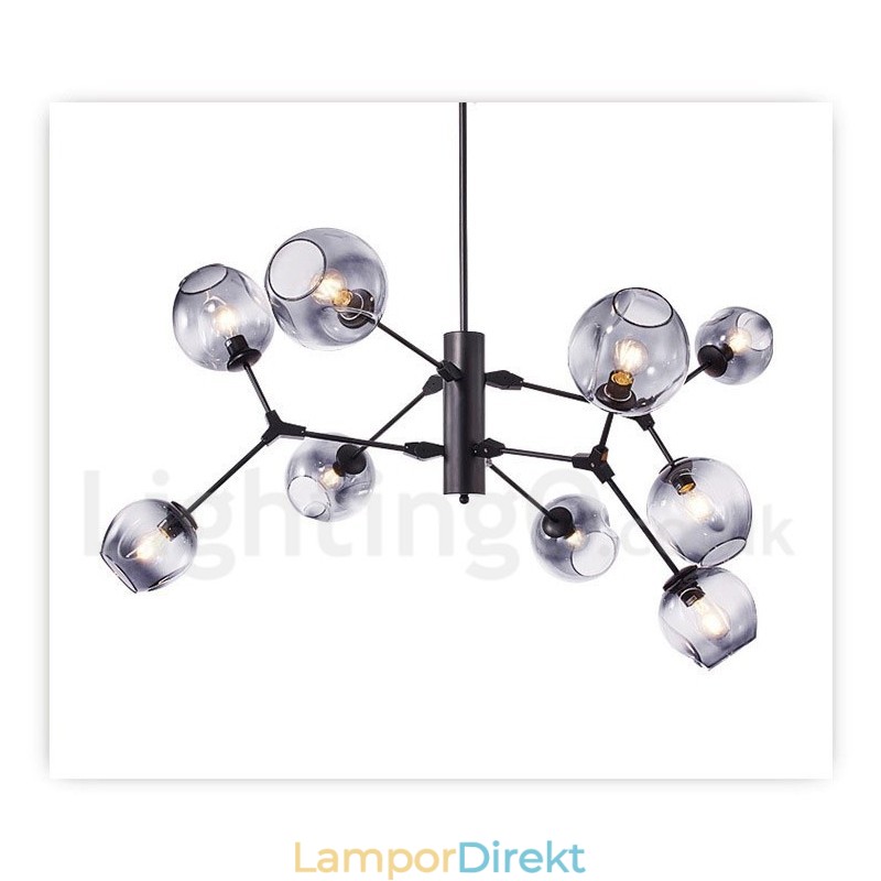 Ljuskrona Med Glasskärm Modern Samtida Stil