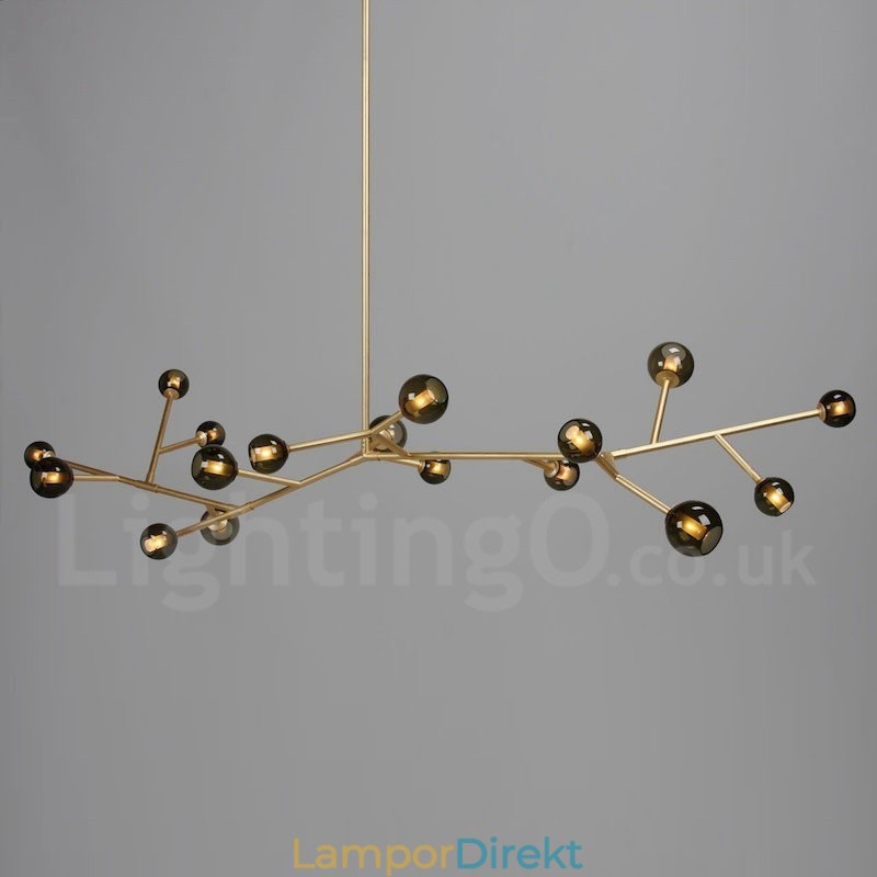 17 Ljus Ljuskrona Vintage Country Light
