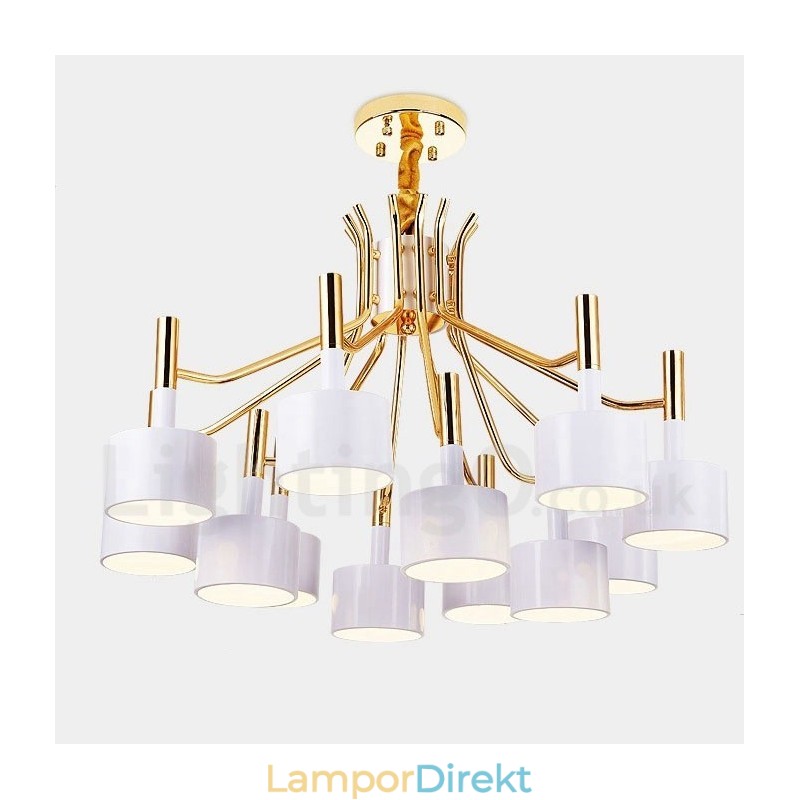 Modern Contemporary 12 Light 2 Tier Chandelier Lamp Light