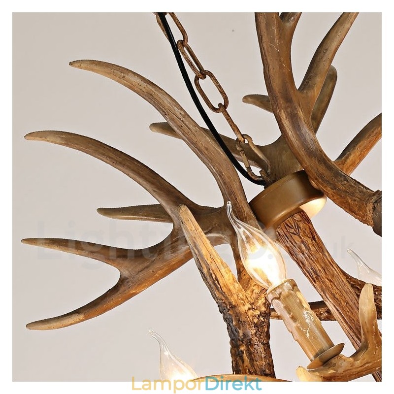Vintage Country 12 Light Chandelier Light