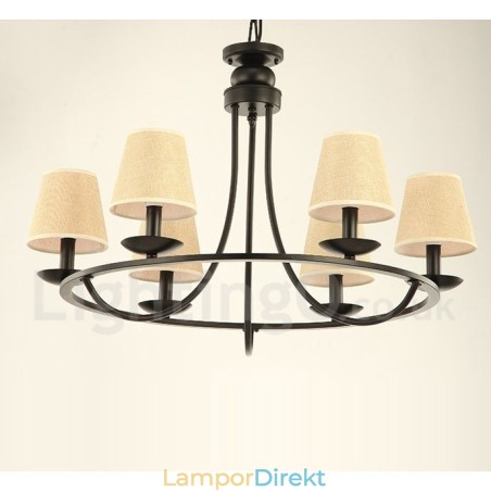 Country Retro 6 Light Single Tier Chandelier Lamp Light Country Retro 6 Light Single Tier Chandelier Lamp Light