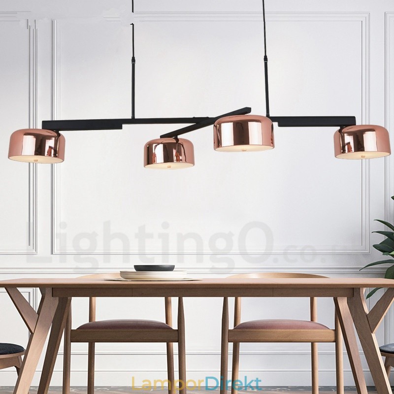 4-Ljus Envånings Modern Och Modern Roterbar Ljuskrona