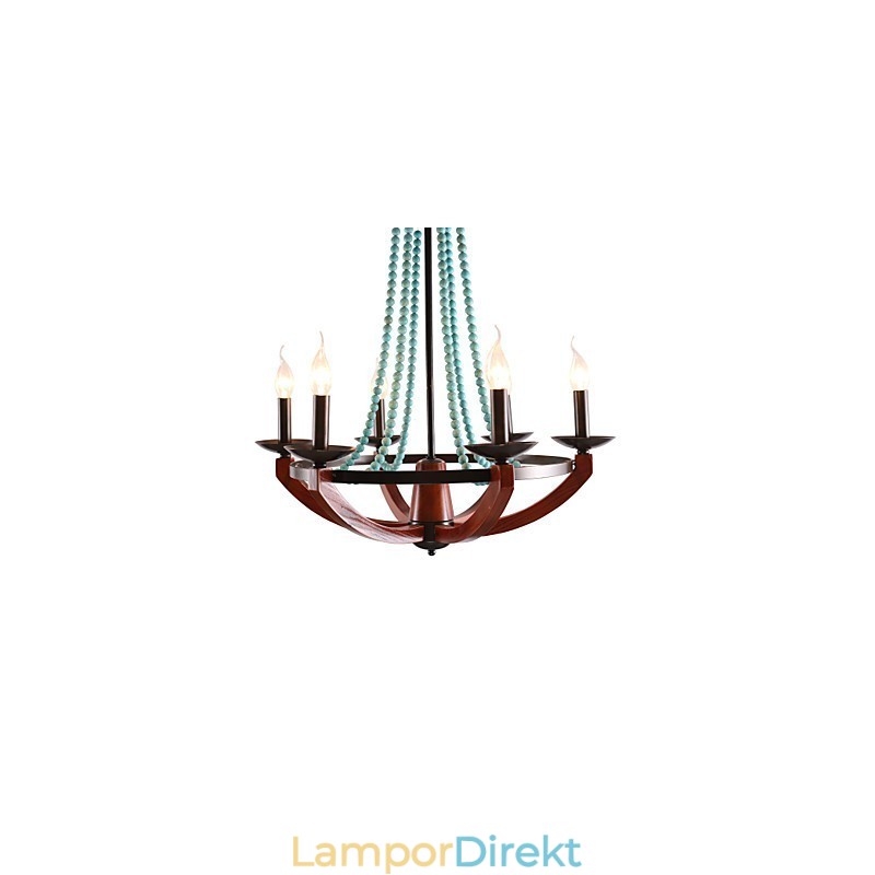 Bohemia 6 Simple European Mediterranean Head Dropamerican Country British Rural Living Lamps