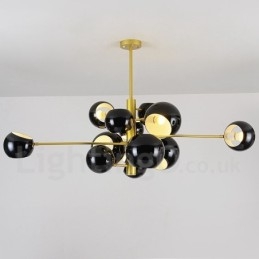 Svart 13 Light Modern Contemporary Chandelier Lamp Light