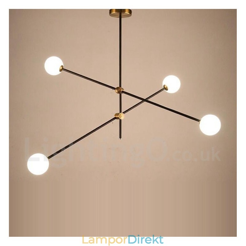 Modern Contemporary 4 Light 2 Tier Chandelier Light