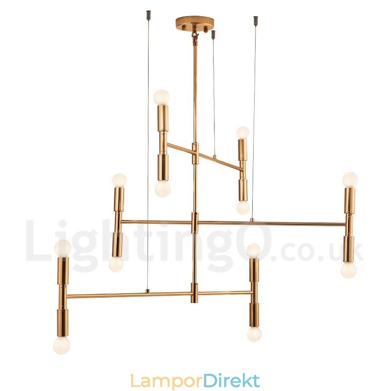 8 Light 3 Tier Modern Contemporary Chandelier Lamp Light