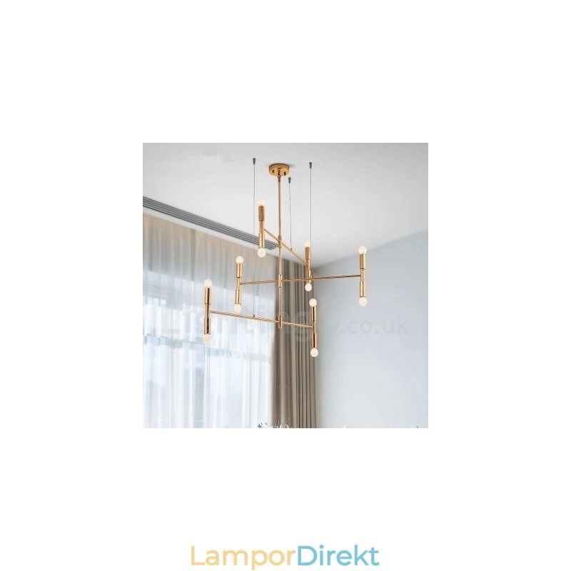 8 Light 3 Tier Modern Contemporary Chandelier Lamp Light