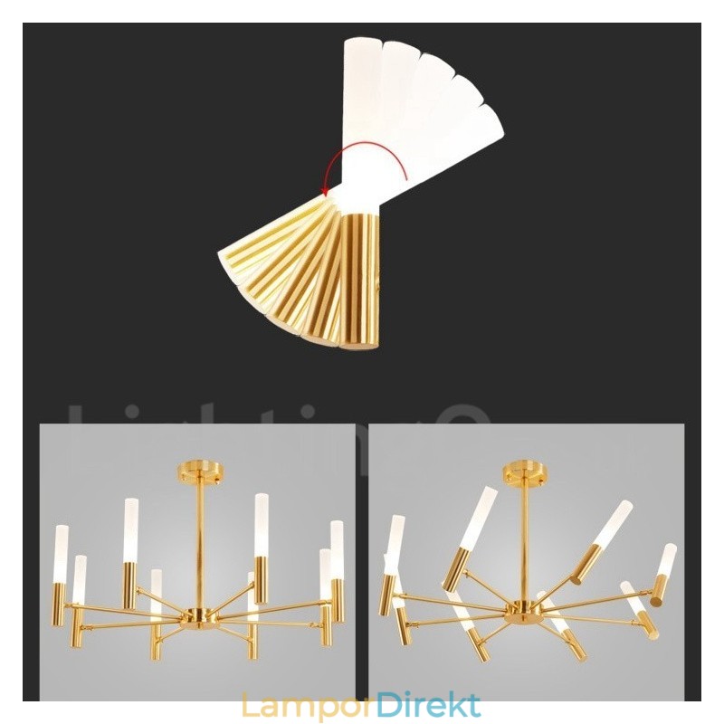 8 Light Roterbar Modern Contemporary Chandelier Light