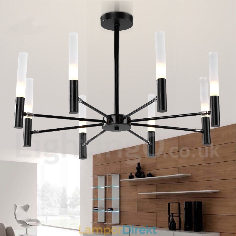 8 Light Roterbar Modern Contemporary Chandelier Light