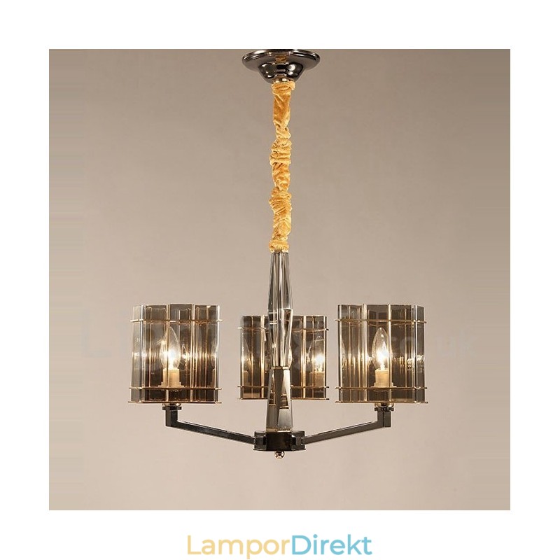 3 Ljus Modern Contemporary Single Tier Chandelier Light