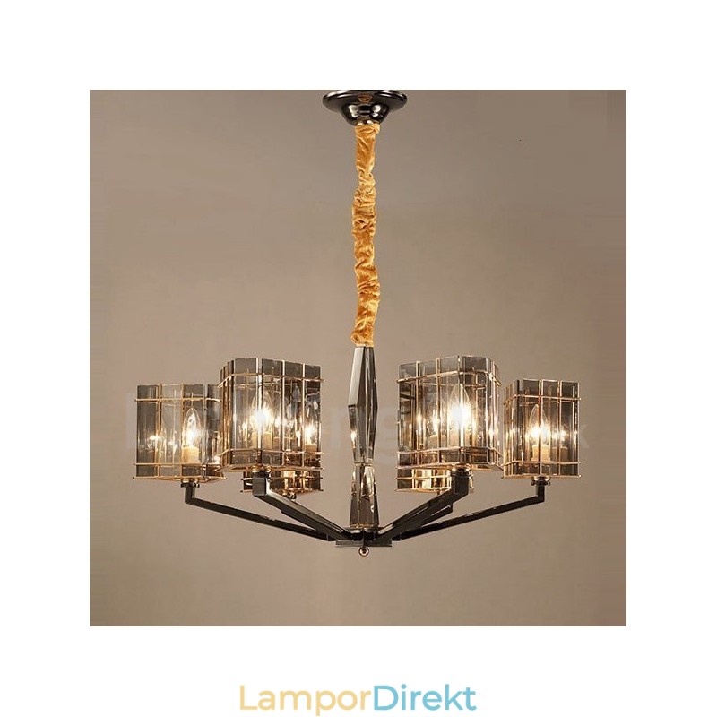 6 Ljus Modern Contemporary Single Tier Chandelier Light