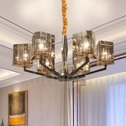 6 Ljus Modern Contemporary Single Tier Chandelier Light
