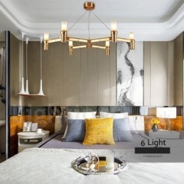 Ljus Single Tier Modern Contemporary Chandelier Lamp Light