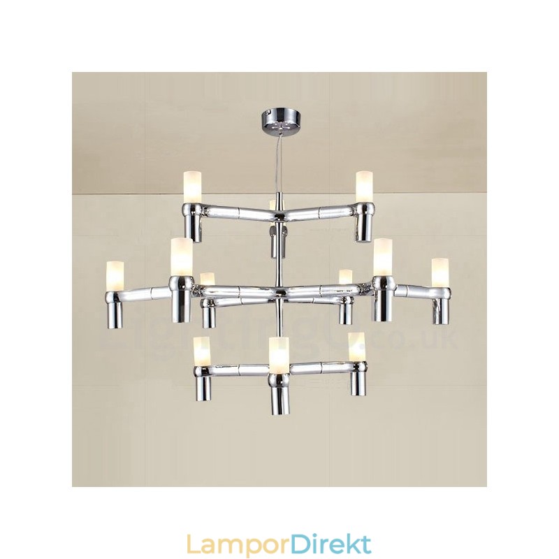 12 Light 3 Tier Modern Contemporary Chandelier Lamp Light