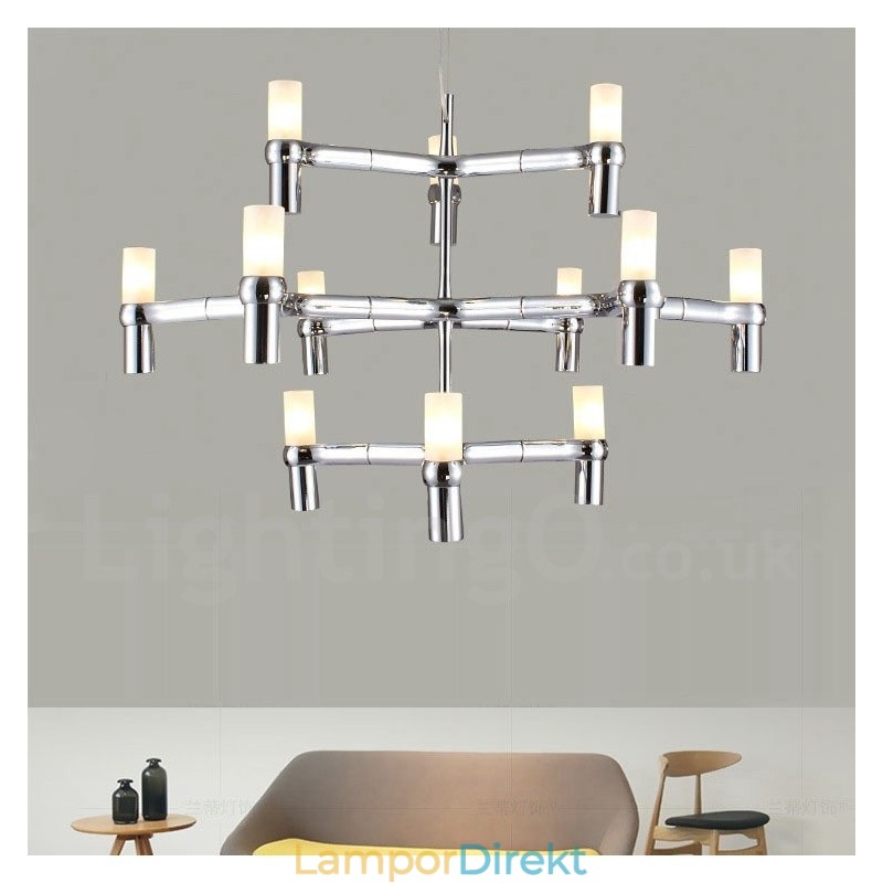 12 Light 3 Tier Modern Contemporary Chandelier Lamp Light