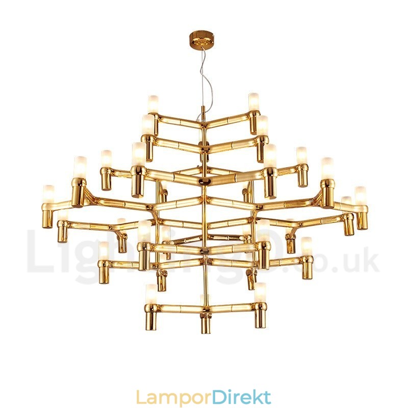 30 Light 5 Tier Modern Contemporary Chandelier Lamp Light