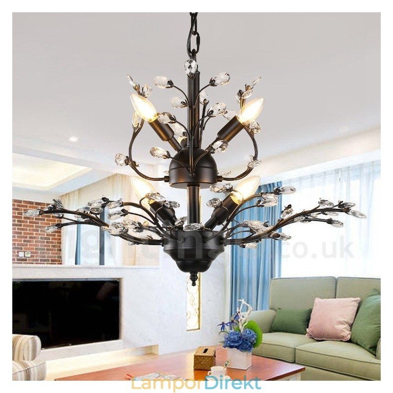 60 Cm Höjd 45 Cm Bred Modern Modern 7 Ljus Ljuskrona Lampa Ljus