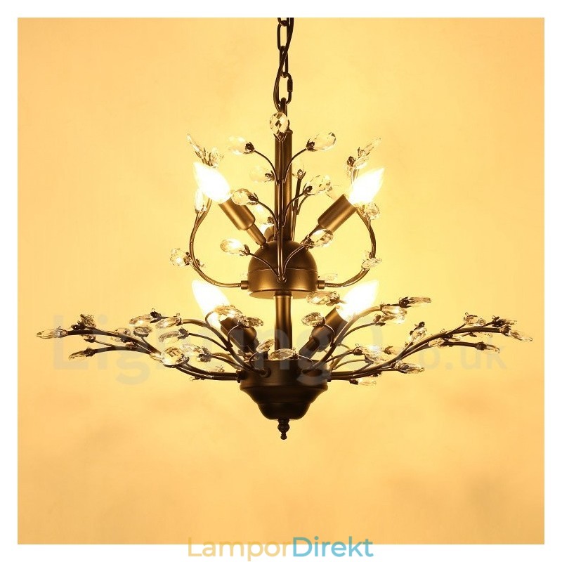 60 Cm Höjd 45 Cm Bred Modern Modern 7 Ljus Ljuskrona Lampa Ljus