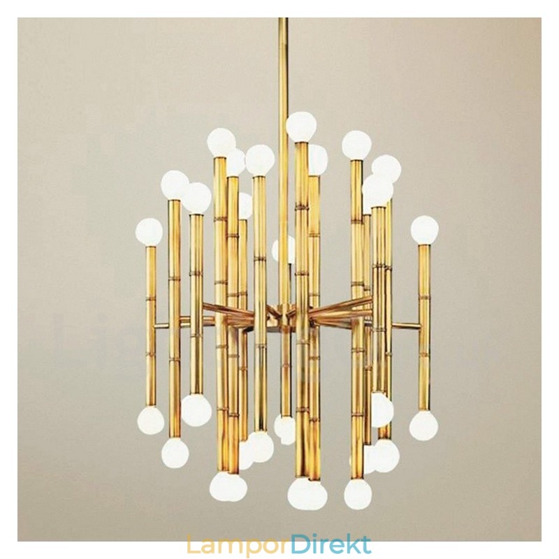 Modern Contemporary 30 Light 2-Tiers Ljuskrona För Ljus