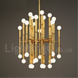 Modern Contemporary 30 Light 2-Tiers Ljuskrona För Ljus