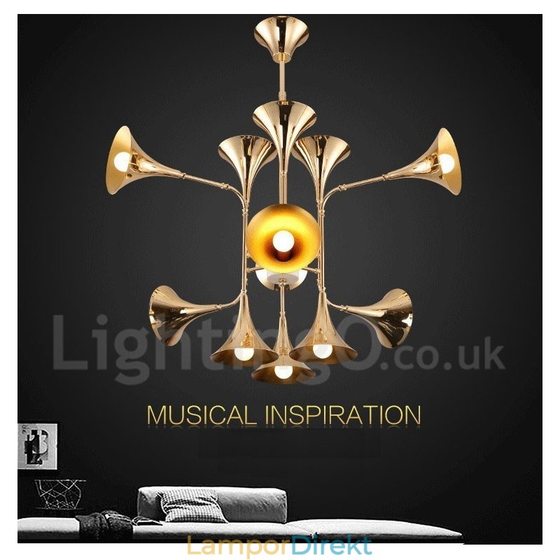 12 Ljus Ljuskrona Lampa Modern Modern Stil Ljus