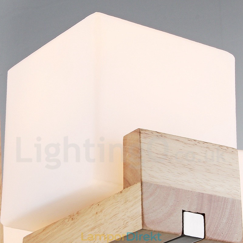 Trä Modern Contemporary 5 Light Single Tier Chandelier Lamp