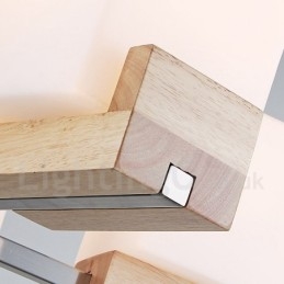 Trä Modern Contemporary 5 Light Single Tier Chandelier Lamp
