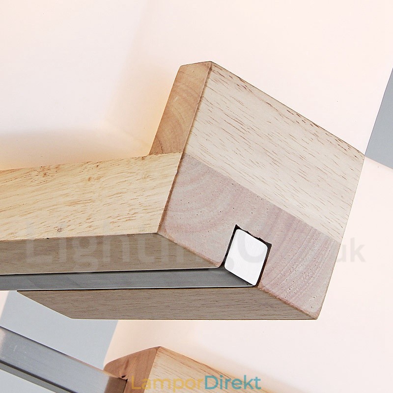 Trä Modern Contemporary 5 Light Single Tier Chandelier Lamp