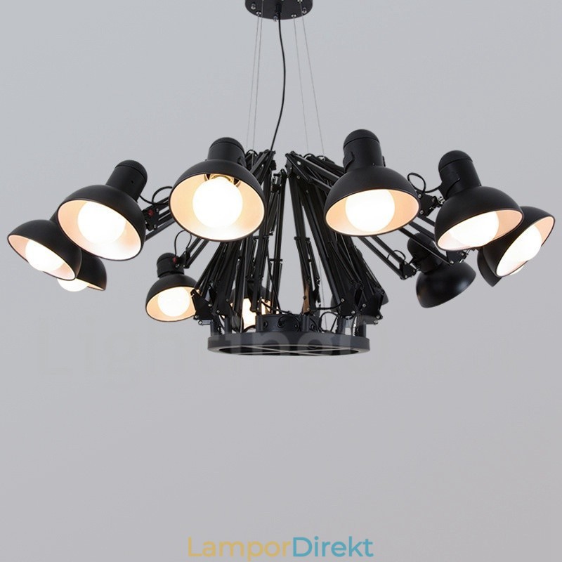 12 Light Modern Contemporary Single Tier Chandelier Lamp Light