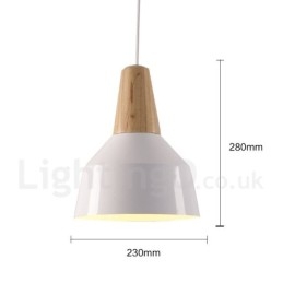1 Ljus Modern Contemporary Wood Pendellampa