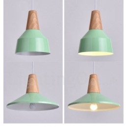 1 Ljus Modern Contemporary Wood Pendellampa
