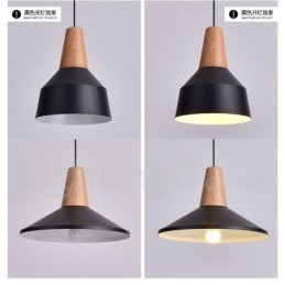 1 Ljus Modern Contemporary Wood Pendellampa