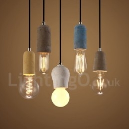 1 Ljus Rustic Lodge Concrte Pendellampa