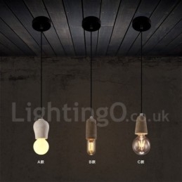 1 Ljus Rustic Lodge Concrte Pendellampa