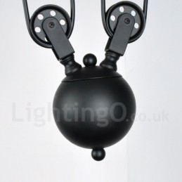 2 Ljus Country Vintage Metall Taklampa