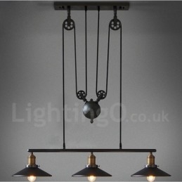 Ljus Country Vintage Metall Taklampa
