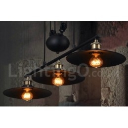 Ljus Country Vintage Metall Taklampa