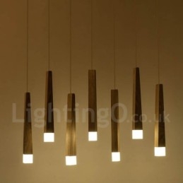 1 Ljus Modern Contemporary Wood Pendellampa