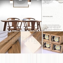 1 Ljus Modern Contemporary Wood Pendellampa